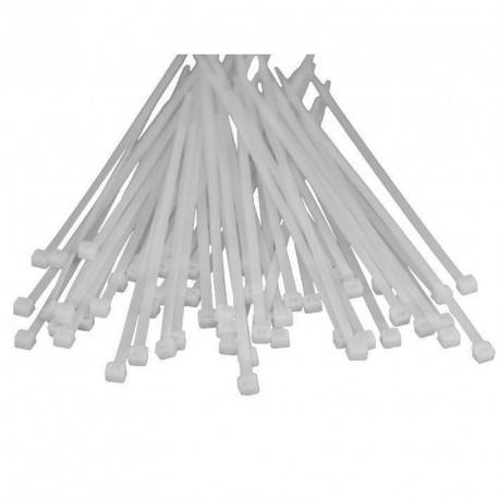 Precinto Prensacable 200 X 4,7 - Bolsa 100Un Blanco 02327.584 St-200