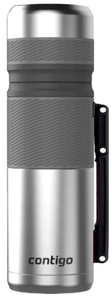 Termo Acero Inox. Gris C/Mango 1Lts Cd.:0898