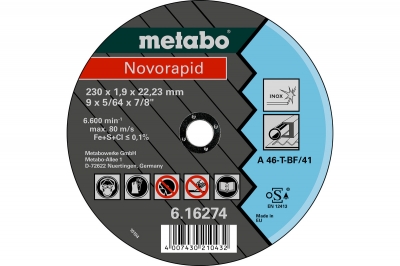 Disco De Corte Metabo 180 X 1,5Mm (7