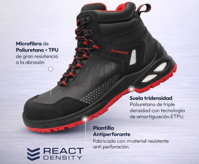 Botin Firestone W40+ C/P Composite Negro