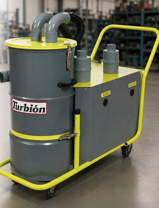 Aspiradora Industrial Turbion - Turbo 14000 P/ Residuos Sólidos Y Líquidos 8Hp 380V Trifa.