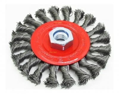 Cepillo Conico Trenzado 115 Mm Pegaso Rosca M14 Ctc115