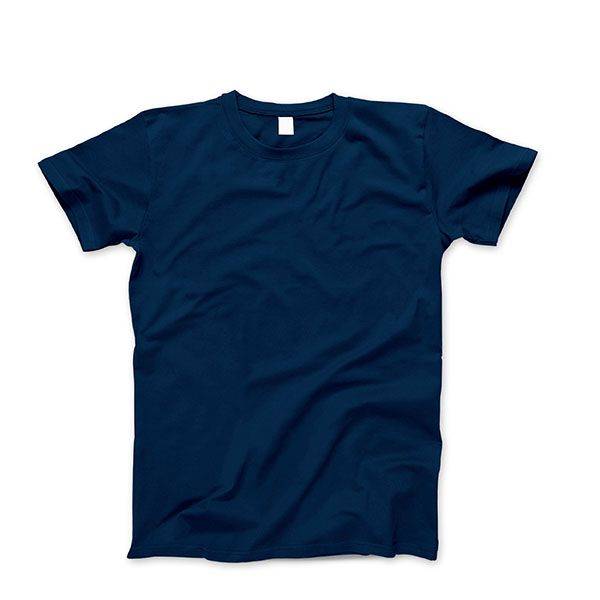 Remera Algodon Azul Marino