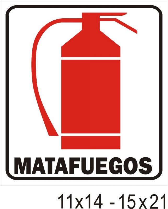 Cartel 150 320 X 450 Matafuegos