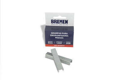 Grampa Bremen X 1000Un. 8Mm P/ Trabajo Pesado Cd.2328