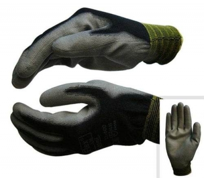 Guante Tactil Pu Gris Poli 20-103 T/9