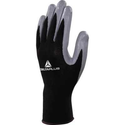Guante Tactil Deltaplus Nitrilo Gris Ve712Gr