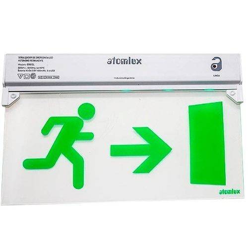 Señalizacion Led Salida Hombre 6Hs. Mod. 9905 L