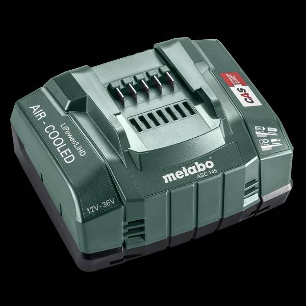 Cargador Rapido Metabo Asc 145 -12/36V - 230V