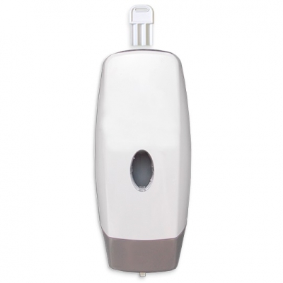 Dispenser Jabon Liquido Nova Tapa Blanca Recargable C/Tecla Gris 10421 (Discont.)