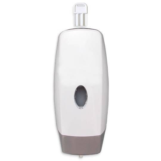Dispenser Jabon Liquido Nova Tapa Blanca Recargable C/Tecla Gris 10421 (Discont.)