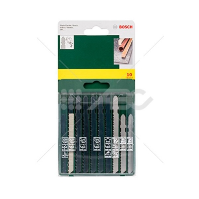 Hojas P/Sierra Caladora Bosch P/Mad.-Met.-Plast. Encastre 