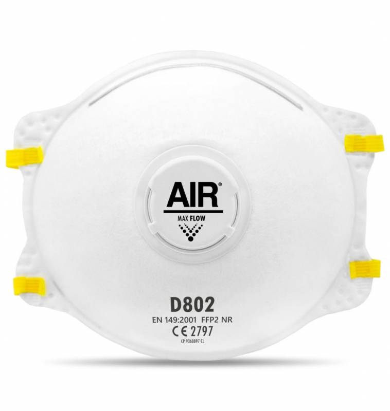 Respirador Air D802V C/Valvula Ffp2 Nr P/Polvo-Particulas