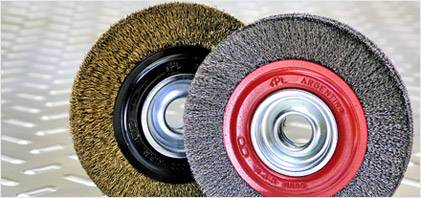 Cepillo Circul. Aleba Rizado P/Amol. Banco Ø175Mm Buje 22/16 Cd.47130