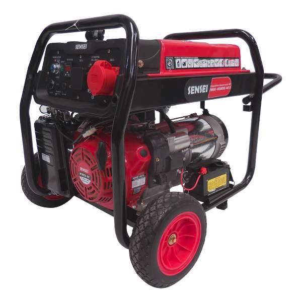 Motogenerador Sensei  Mge-10000 Ae3 - Trifasico -  Nafta - 9 Kw -12 Hp