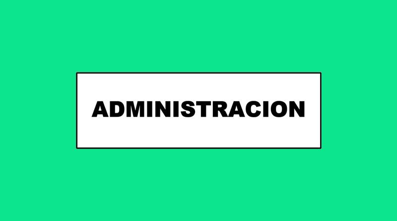 Cartel 78 140 X 410 Administracion