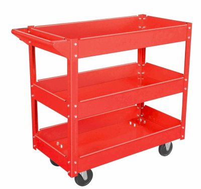 Carro Tolsen Porta Herremientas Naranja - 3 Bandejas - Cd.:015-80221