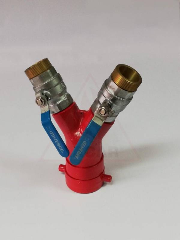 Derivacion C/Llave 2 1/2 H A 2 Salidas 1 3/4.M C/Reduccion (1 3/4 - 1½) 0178+0193
