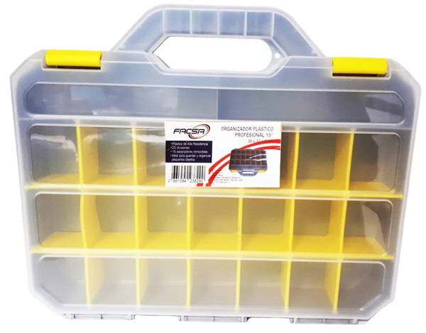 Organizador Facsa 15 - 23 Divisores - 21 Separ. Removi. 380 X 320 X 60Mm