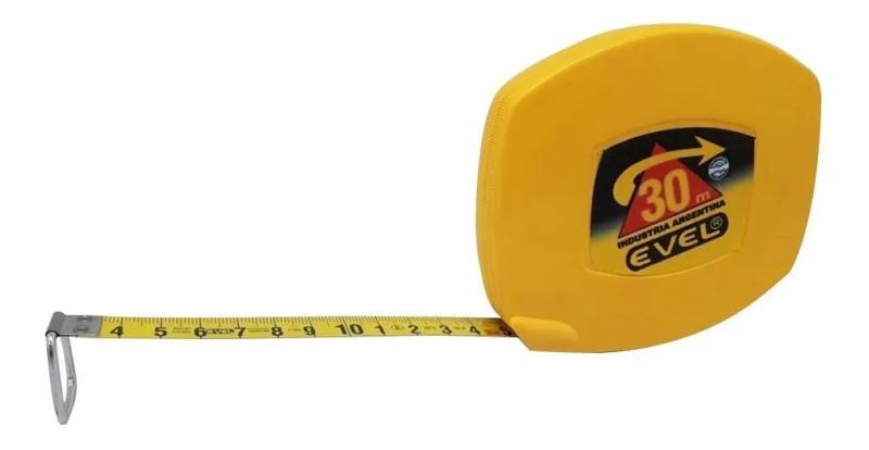 Cinta Metrica Amarilla Evel Profesional 50 Mts