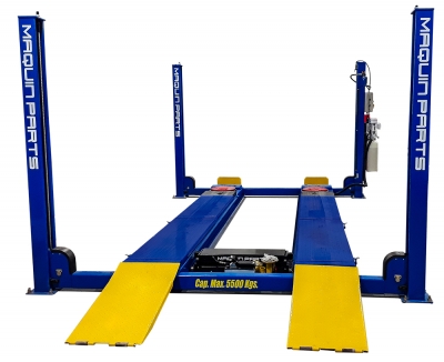 Elevador De 4 Columnas Con Espacio Para Equip. De Alineacion  5,5Tn