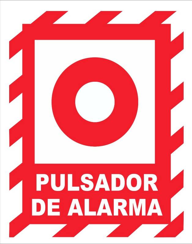 Cartel 102 220 X 260 Pulsador De Alarma