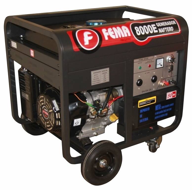 Generador Fema 8000-Monofasico-16Hp-6.5Kw.220 V-7Kw