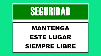 Cartel 61 300 X 400 Seguridad Mantenga Este Lugar Siempre Libre