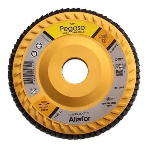 Disco Flap Pegaso Aliafor Linea Amar. Carburo Silicio Y115Cpp80 - 115Mm (4 1/2) G.80