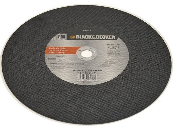 Disco De Corte Black Decker 14 (355X3.4X22) Bda0419 O/A Sensitiva