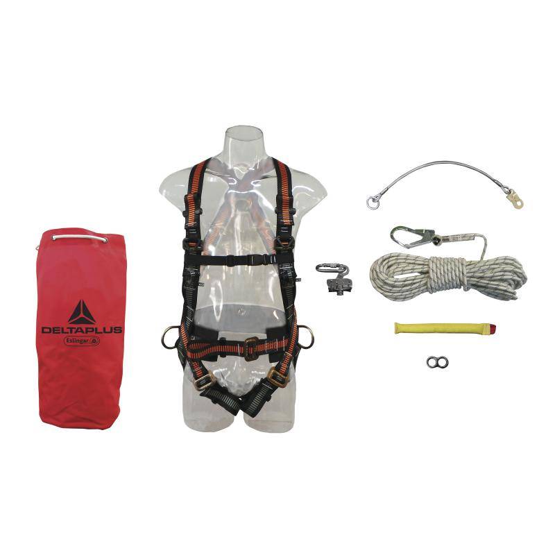 Kit Salvacaidas Vertical Soga 14Mm 20 Metros Kvs20 C/Salvacaidas
