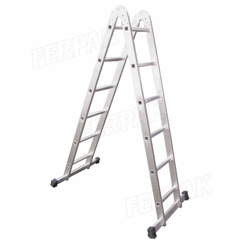 Escalera Articulada Multiprop. 2 Tr X 4 Esc 1,20 - 2,40Mts Art-3704/08 Ferpack