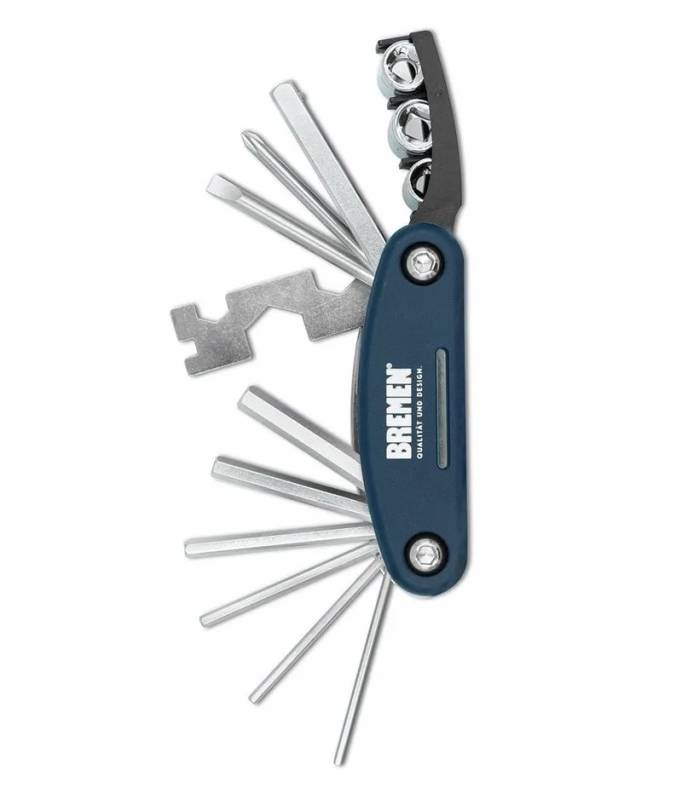 Herramienta Multifuncion Bremen Plegable 15 En 1 P/Bicicletas Cd.:7694