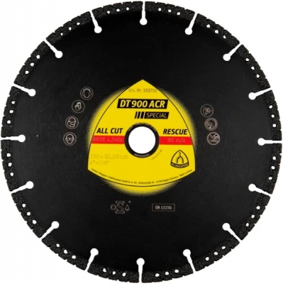 Disco De Corte Diam. Klingspor Dt900Acr Esp. 350 X 3,1Mm X 25,4Mm (14