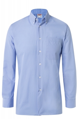 Camisa Oxford Hombre Celeste M/L
