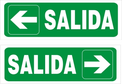 Cartel 85 140 X 410 Salida Derecha