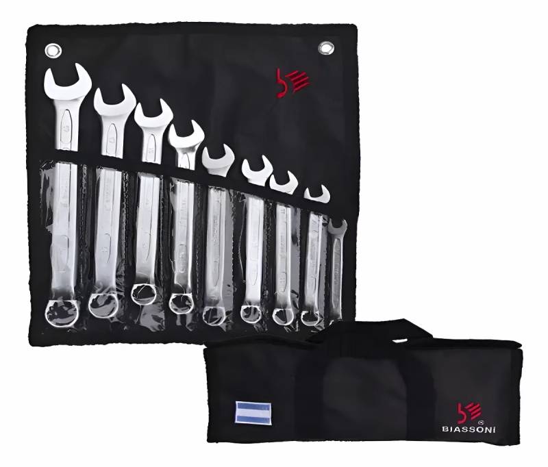 Juego De Llaves Combinada Biassoni Sae 1/4- 3/4 C/Estuche Cd.:7701