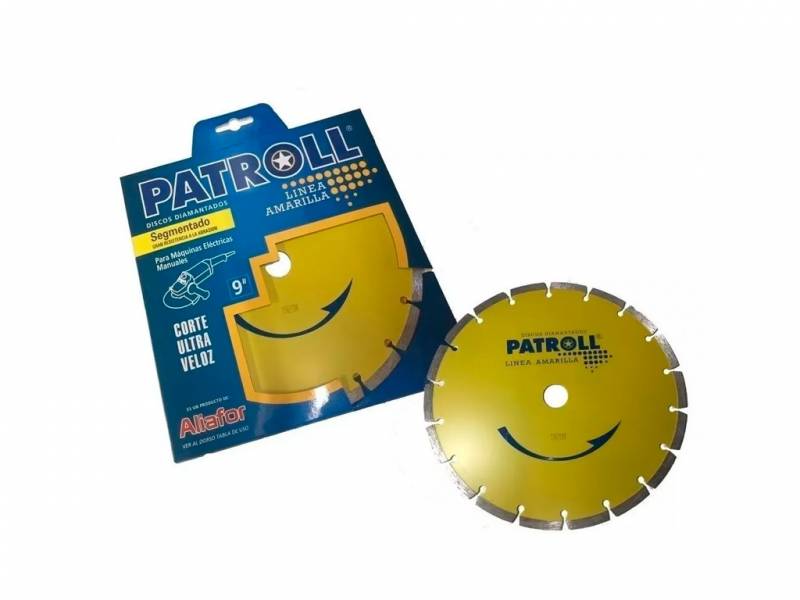 Disco De Corte Diam. Patroll (9) Segmentado Cd.:pys-9 Linea Amarilla