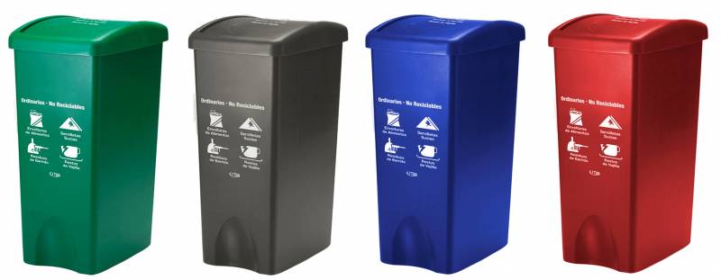 Contenedor Residuos Tapa Vaiven 53 Lts Sp11803