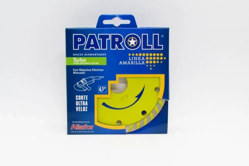 Disco De Corte Diam. Patroll (4 1/2) Turbo Cd.:pyt-4.5 Linea Amarilla