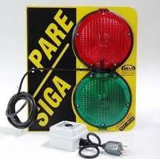 Semaforo Bs4-Lps P/Balanza (Pare/Siga) C/Leds De 1W Y Transf. 220Vac-10,5Vcc (35X40 Cm) Incluye Llave On-On