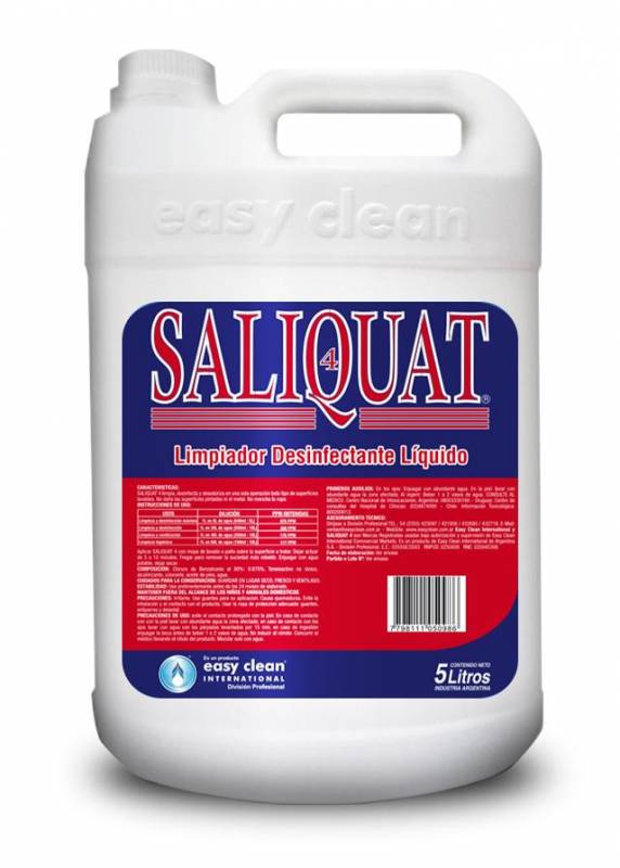 Desinfectante Easy Clean Saliquat4 X 5Lts Base Amoni. Cuater. 70148
