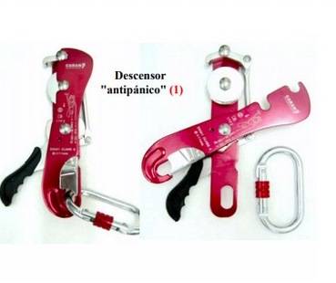 Descensor Stop Caran Antipanico P/Cuerda Semiestatica 11Mm
