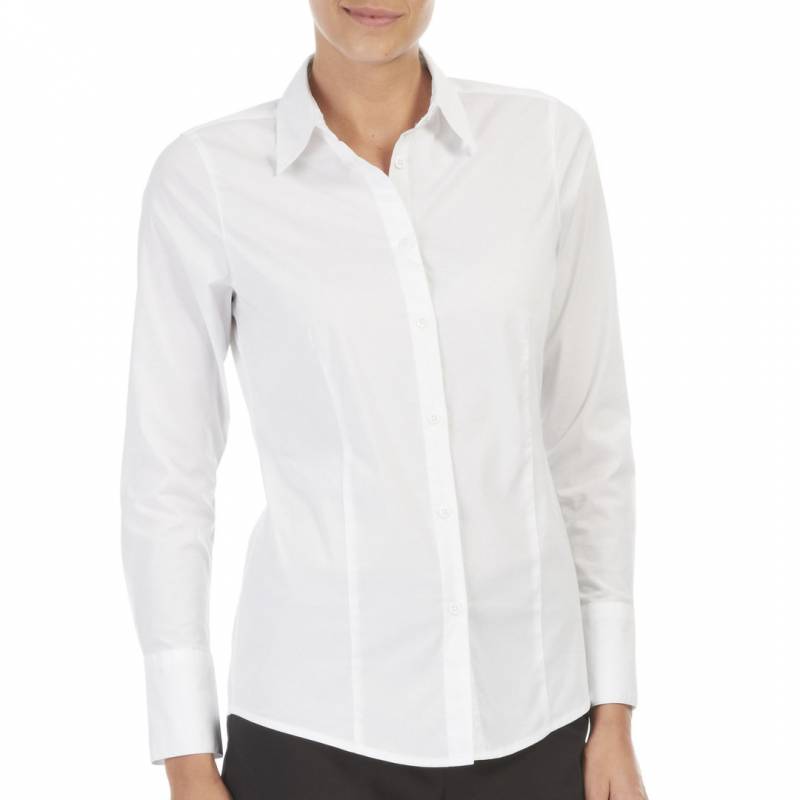 Camisa Oxford Dama Blanca