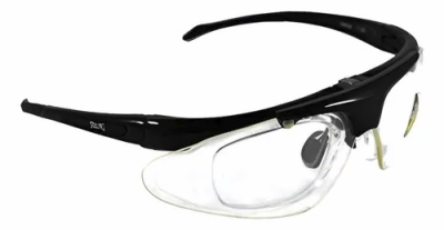 Anteojo Steelpro Omega Claro Af C/Aplique P/ Lentes Recetados