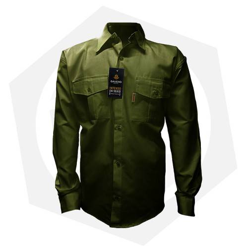 Camisa Tiempo Libre M/L V-Oliva