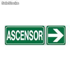 Cartel 88 140 X 410 Ascensor Derech. Fotoluminicente