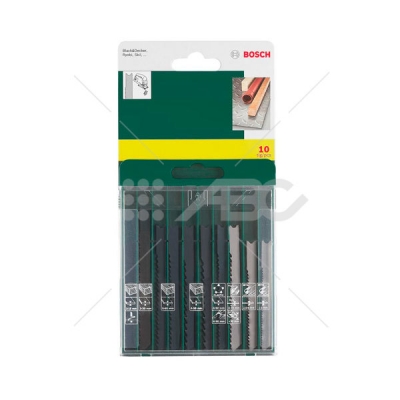 Hojas P/Sierra Caladora Bosch P/Mad.-Met.-Plast. Encastre 