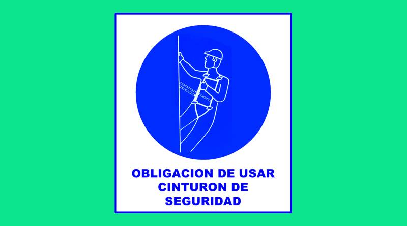 Cartel 12   400 X 450 Obligacion De Usar Cinturon De Seguridad