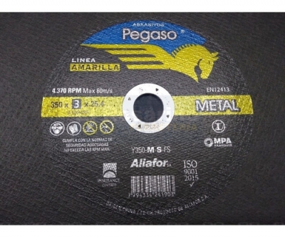 Disco De Corte Pegaso Aliafor 350 X 3Mm X 25,4Mm (14